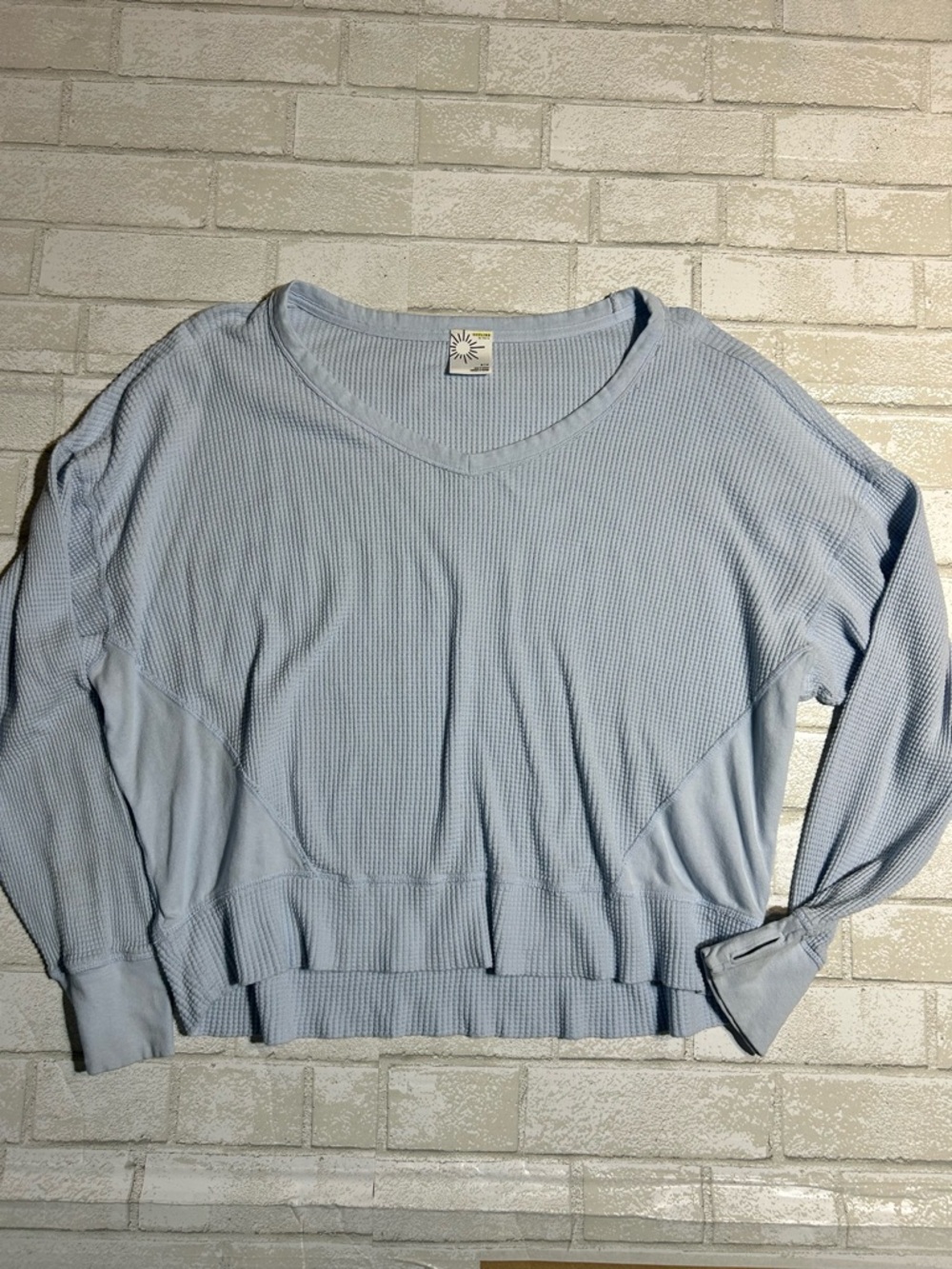 Offline oversized Women's Waffle Knit Top Size small